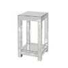 Small Square Mirrored Side Table (W 35 X D 35 X H 56 cm)